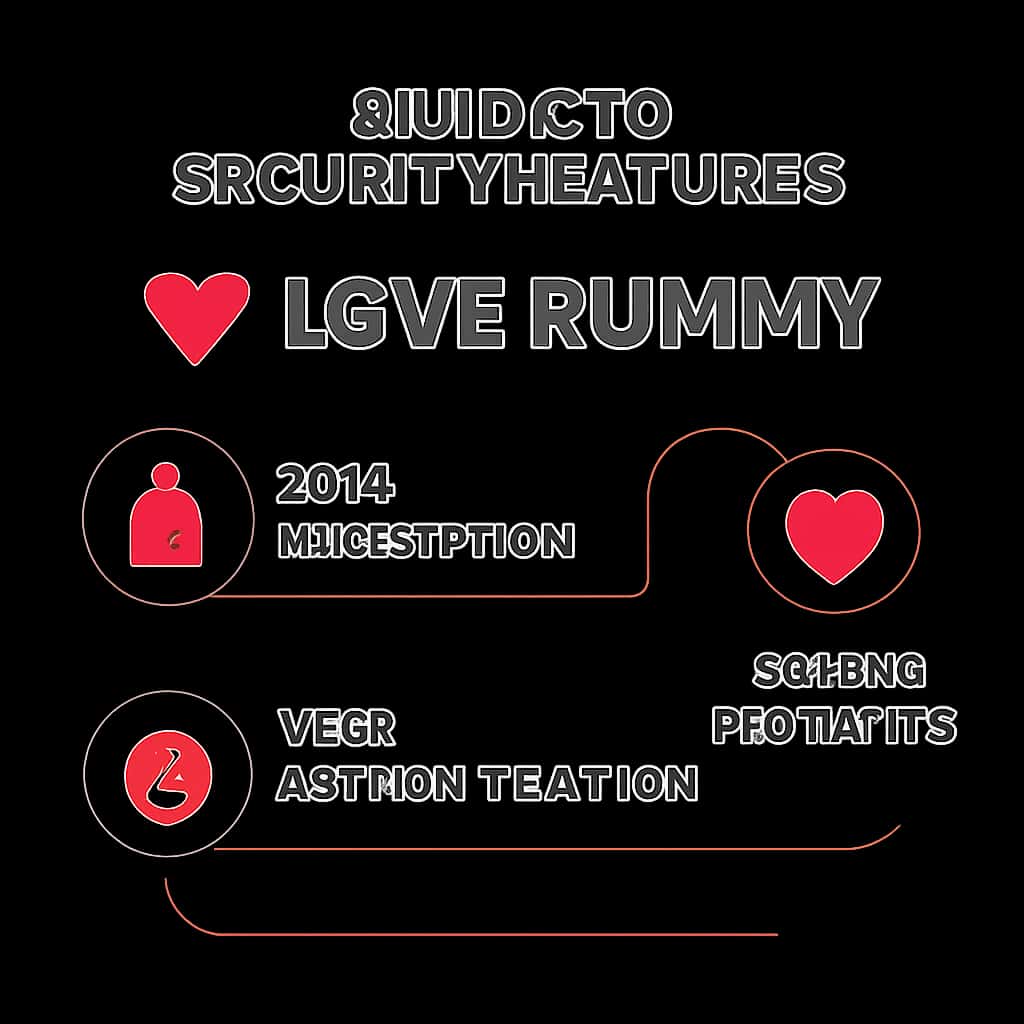 An educational diagram illustrating the security features of Love Rummy.