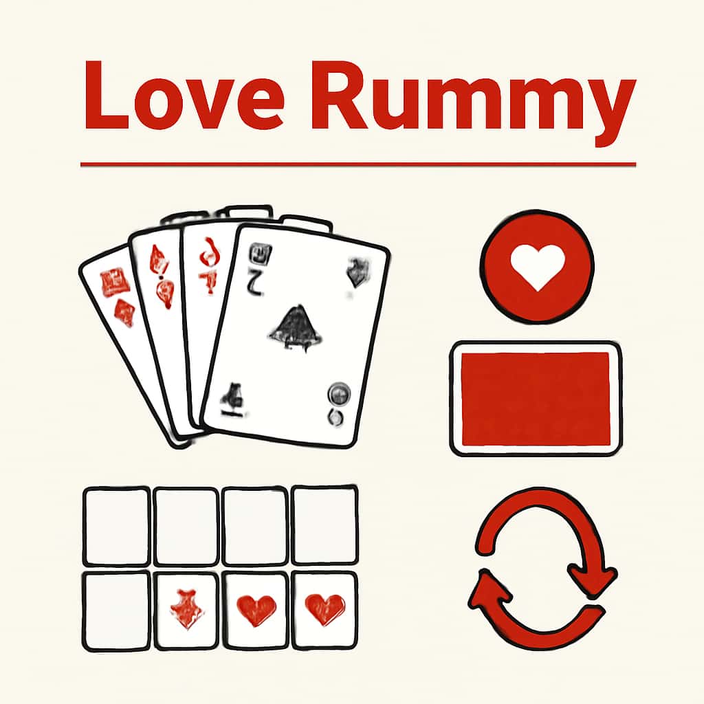 An educational diagram related to Love Rummy Guides, featuring the text 'Love Rummy'.
