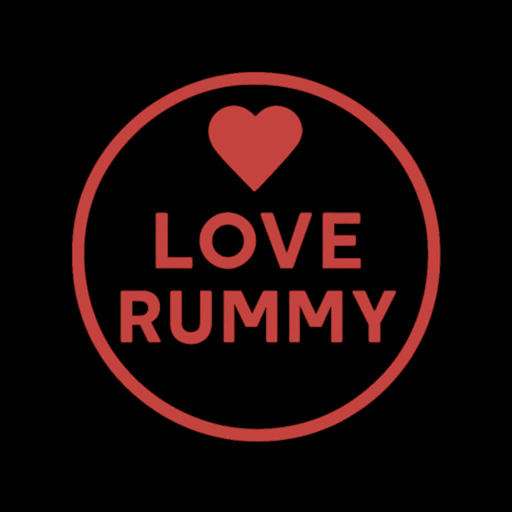 A badge for Love Rummy Guides, highlighting the text 'Love Rummy' in a clean design.