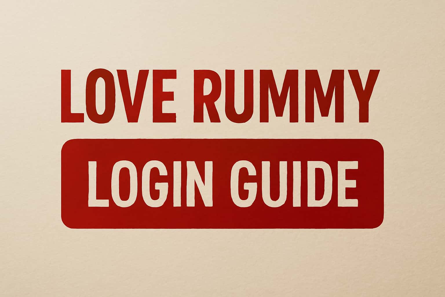 Informational scene depicting the Love Rummy Login Guide with relevant text.
