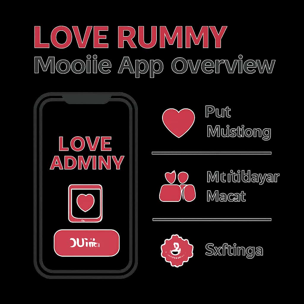 Illustration of Love Rummy Mobile App features.