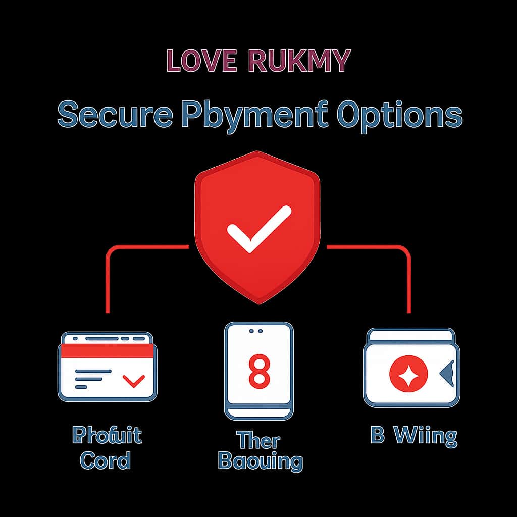 Illustration showing the secure payment options available in Love Rummy.