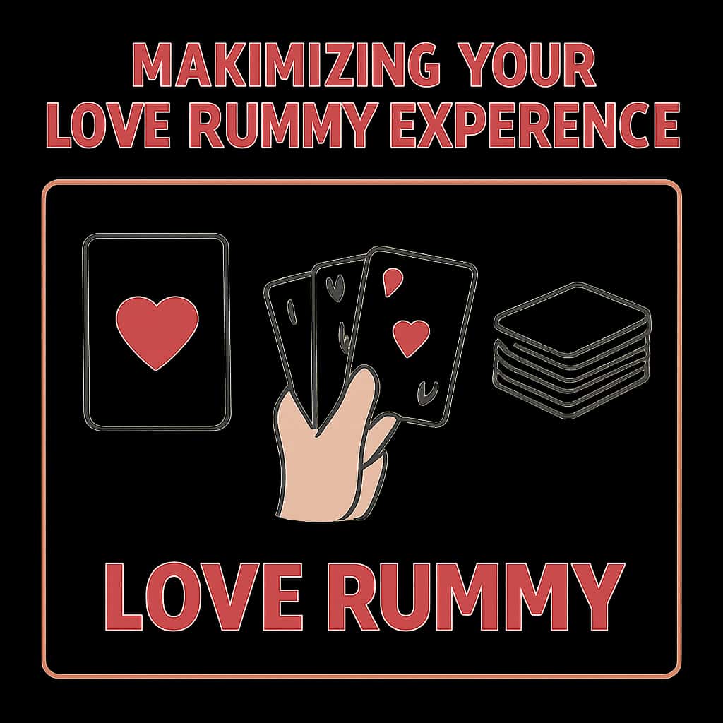 An educational diagram illustrating concepts for improving the Love Rummy experience.