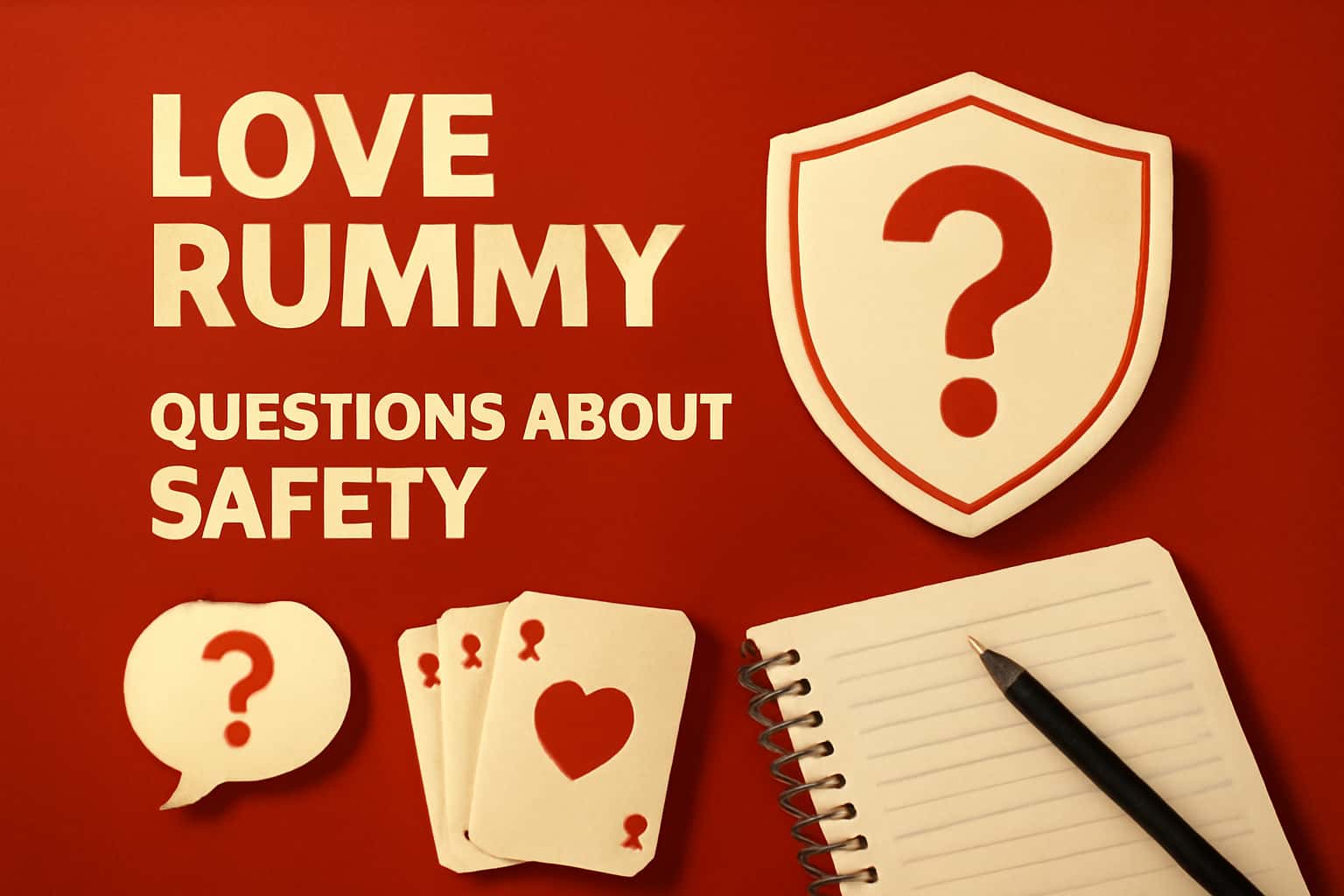 An informative visual representation of Love Rummy safety guidelines.