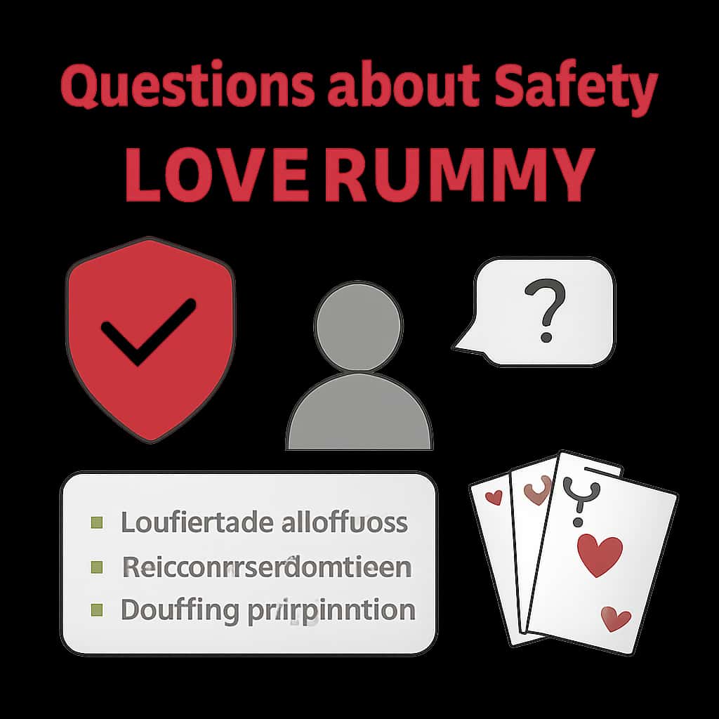 Illustration depicting safety measures in Love Rummy.