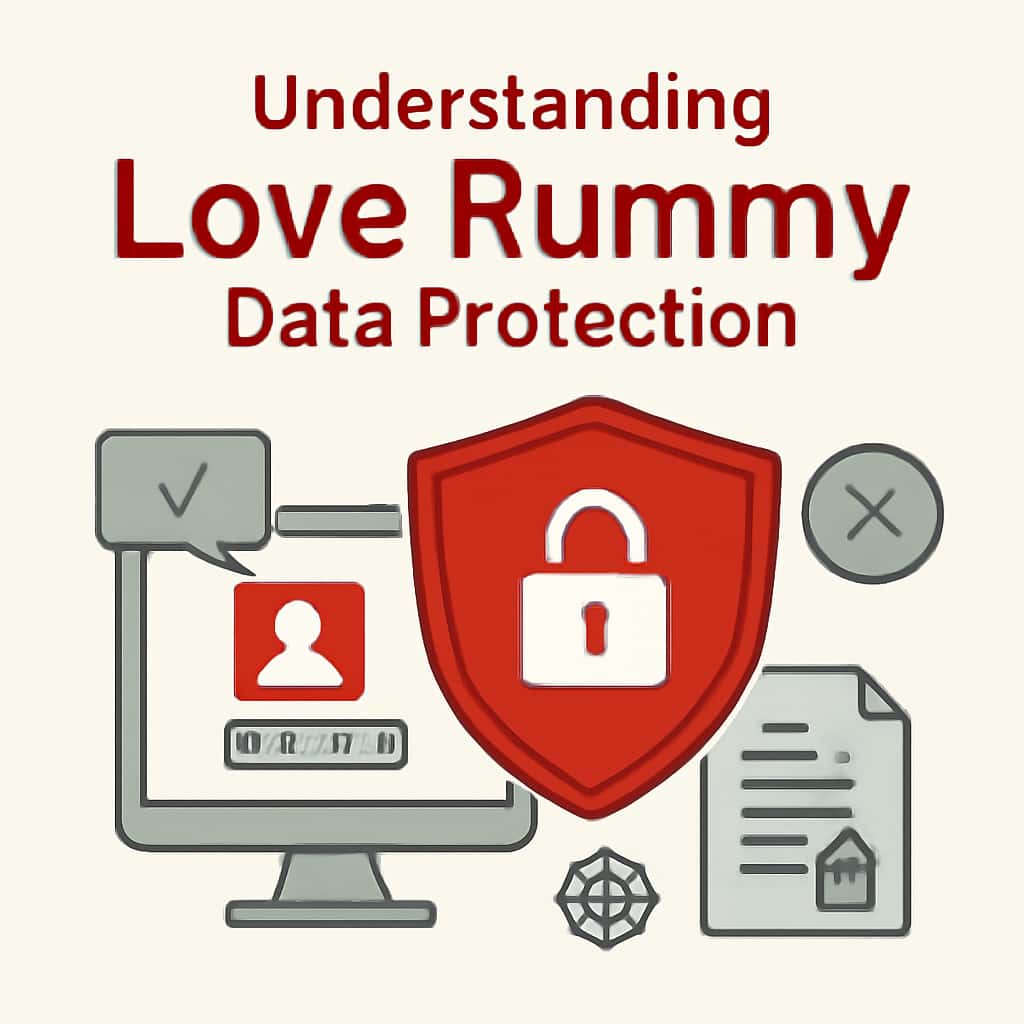 Illustration showcasing data protection measures in Love Rummy.