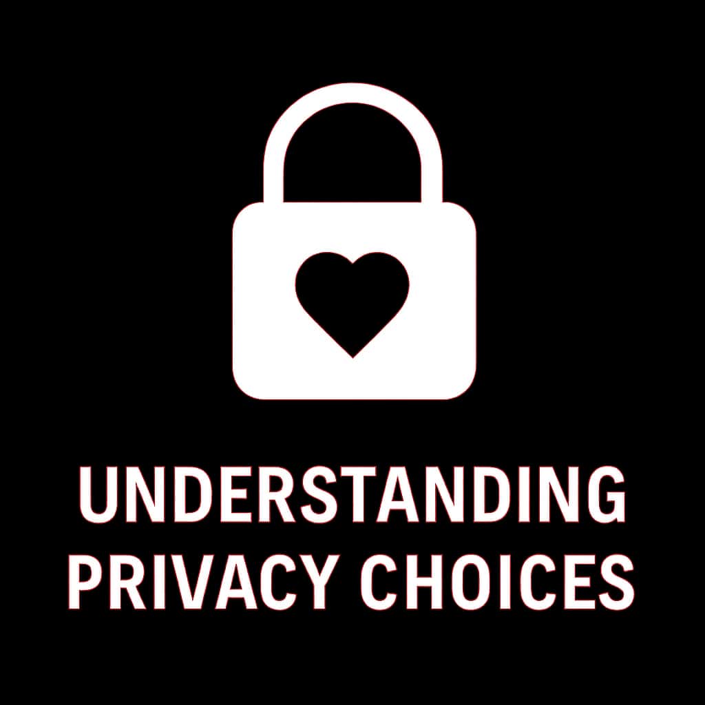 A badge representing privacy choices for Love Rummy.