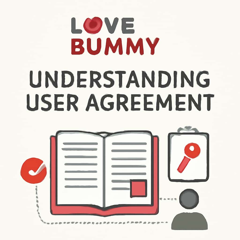 An educational diagram outlining aspects of the Love Rummy User Agreement.